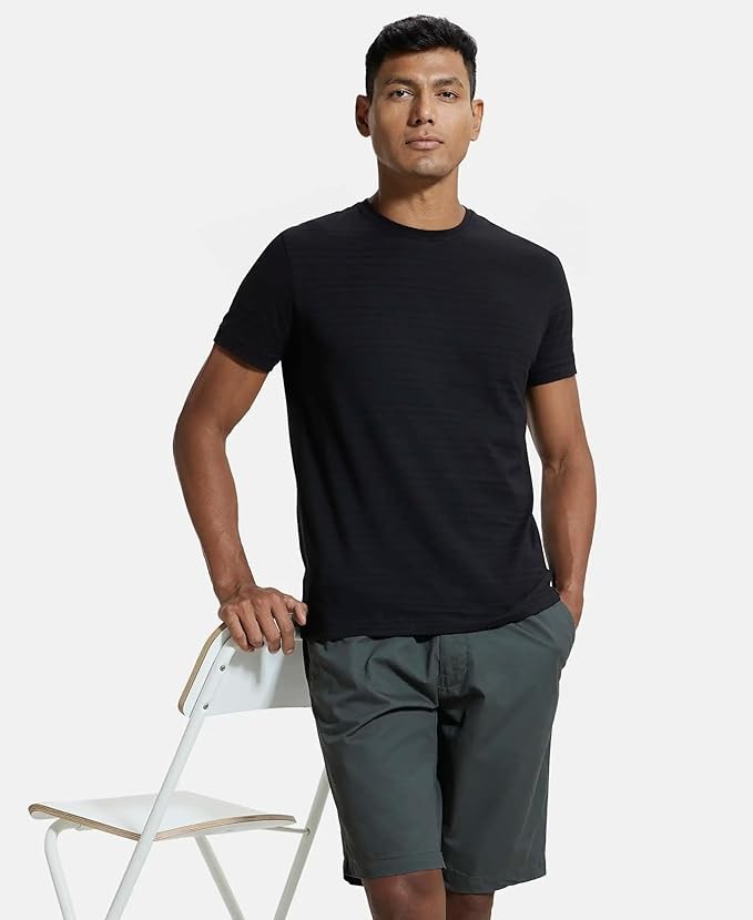 Jockey IM21 Men's Super Combed Supima Cotton Solid Regular Fit Round Neck Half Sleeve T-Shirt