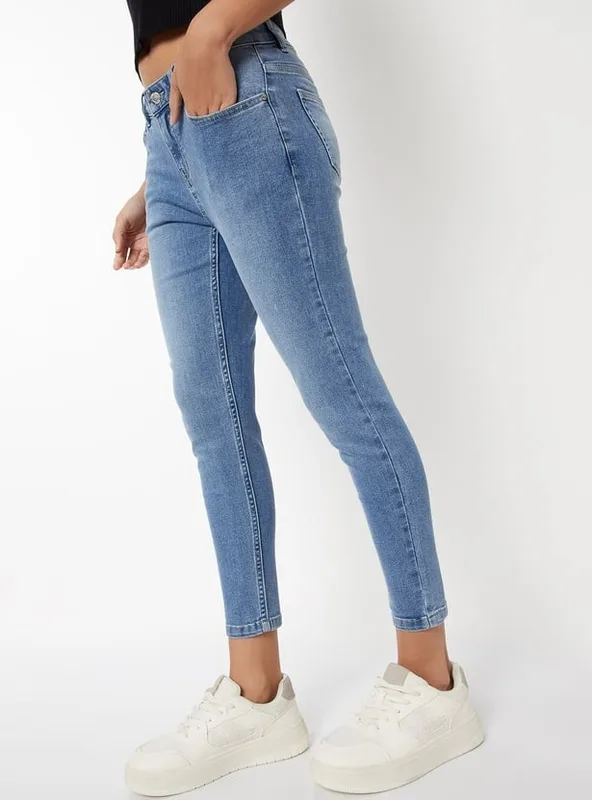 Cropped Ankle Jeans