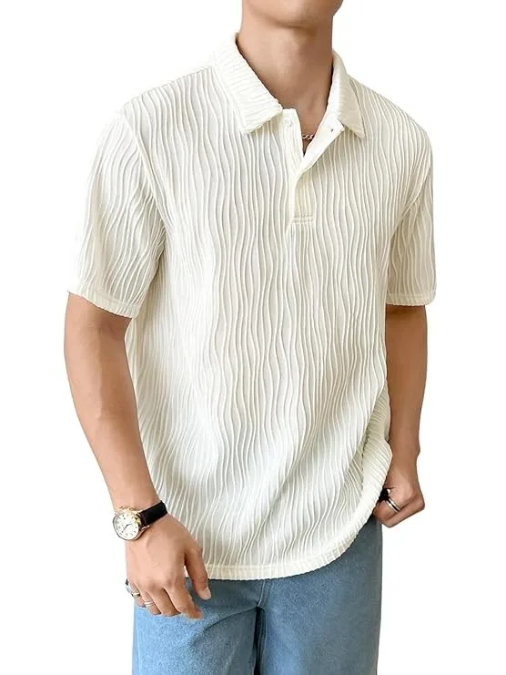 LERIYA FASHION Cotton T-Shirt for Men – Soft Breathable Fabric | Regular Fit Half Sleeve Collar Tee for Summer Casual Wear (Available in Plus Size and Combo Pack of 2)