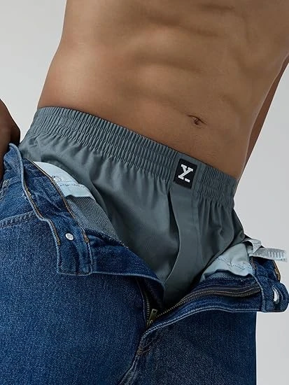 XYXX Men's Volt Relaxed Fit Cotton Solid Inner Boxer with No Marks Waistband