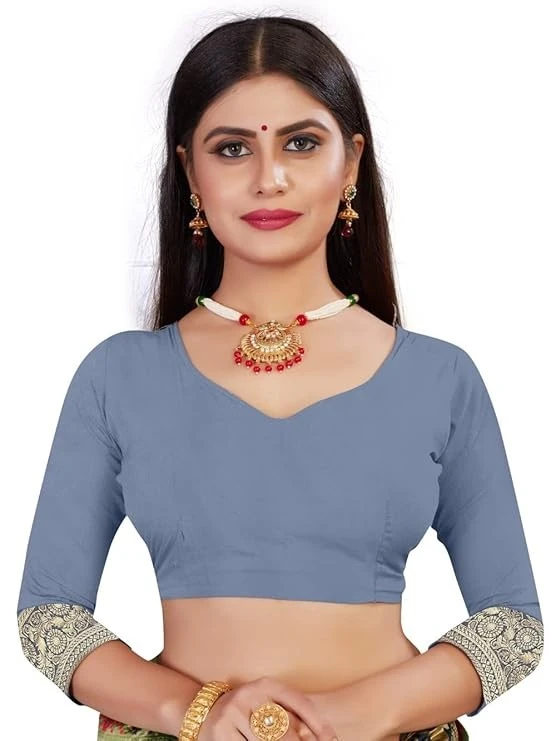 C J Enterprise Women's Pure Kanjivaram Silk Saree Banarasi Soft Sari With Blouse Piece For Wedding (Pari124-50)
