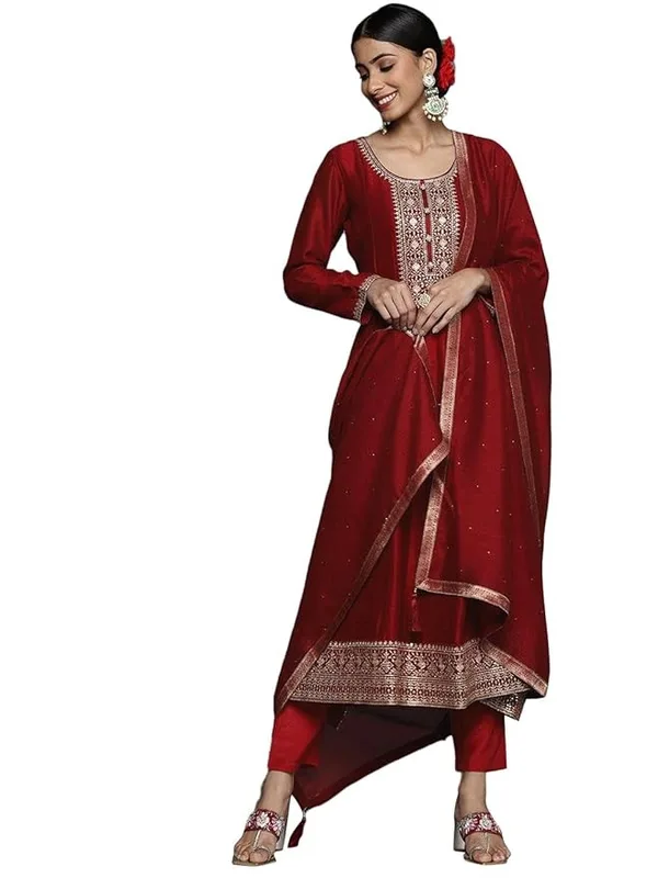 Libas Women's Silk Blend Kurta Sets