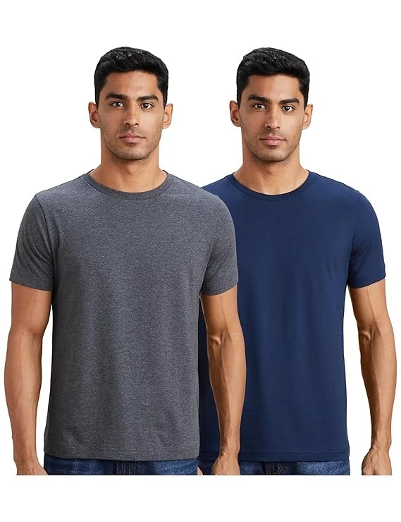 Symbol Men's Solid Cotton T Shirt | Round Neck | Half Sleeve | Plain-Regular Fit (Available in Plus Size and Combo Packs)