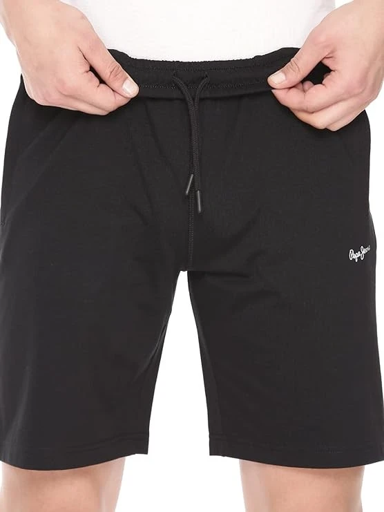 Pepe Jeans Men's Cotton Boxer Shorts Regular Fit Solid Shorts (Pack of 1)