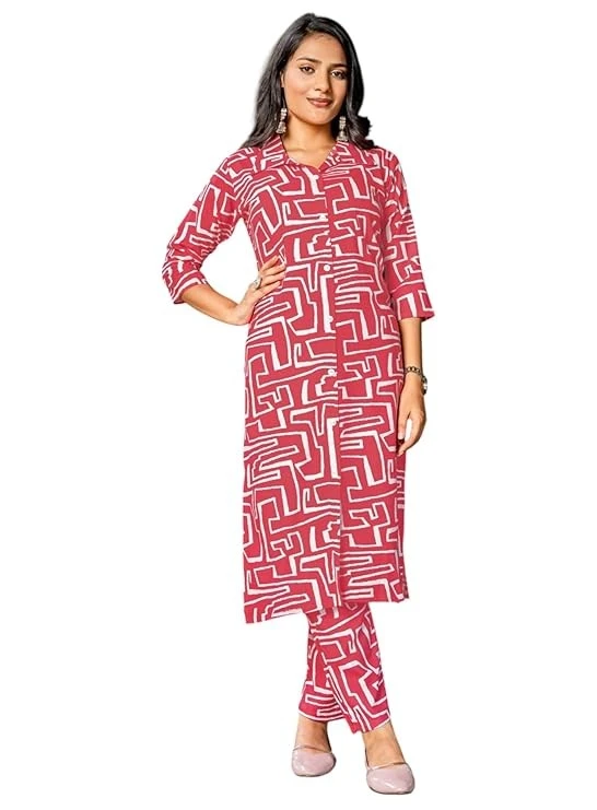 Women's Cotton Kurta and Pant Co-Ord Set
